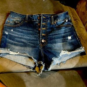 Navy denim rewash jeans